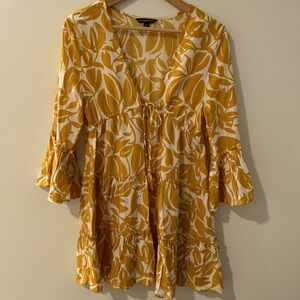 Spiaggia Dolce Floral Boho Dress Beach Vacation Swimwear Cover Up